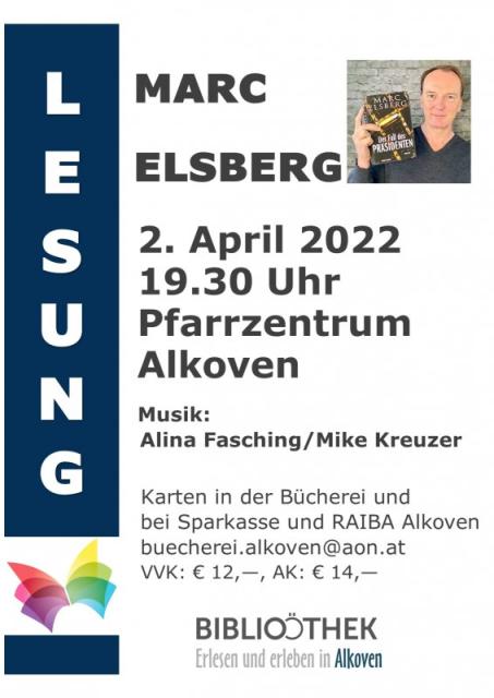 Plakat Lesung Marc Elsberg